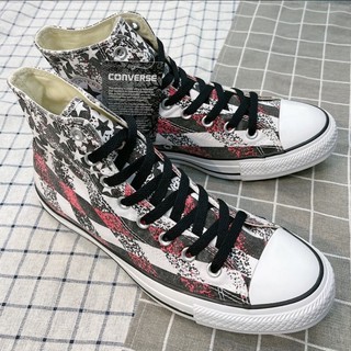 CONVERSE Chuck Taylor All Star 白黑紅 高筒 塗鴉 148703C