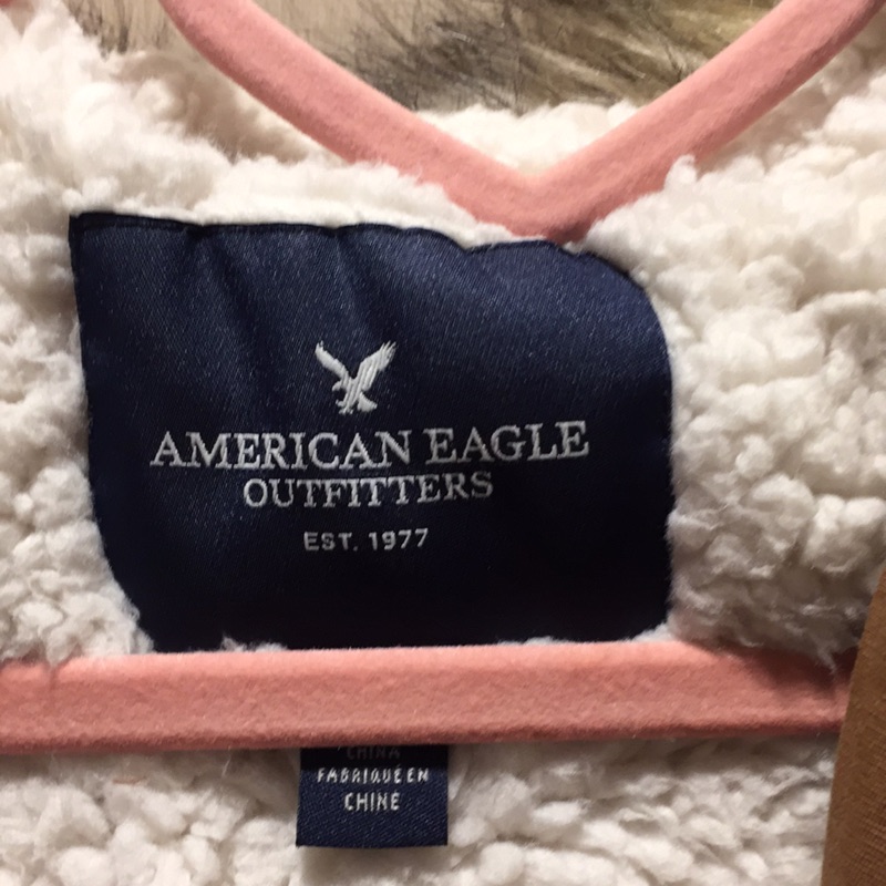 American eagle 棕色冬天外套 購於東京表參道 只穿過一次去東京迪士尼 出清特賣