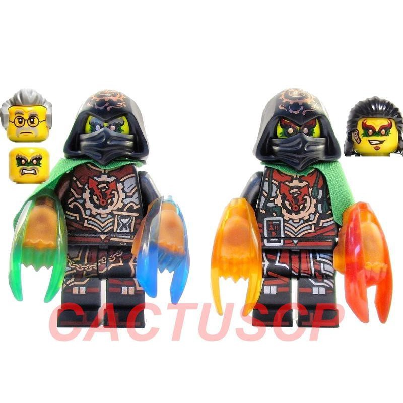 玩樂高lego 旋風忍者時間雙胞胎 頭髮 時光之刃全新未組 可參考 蝦皮購物