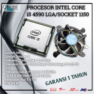 英特爾 Procesor INTEL CORE i5 4590 LGA/SOCKET 1150 託盤免費風扇 1 年保修
