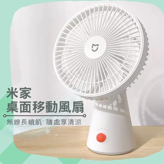 米家桌面移動風扇 迷你無線風扇 桌面移動風扇 電風扇 xiaomi 桌上型 手持風扇 小米桌面小風扇 7羽葉風量✹