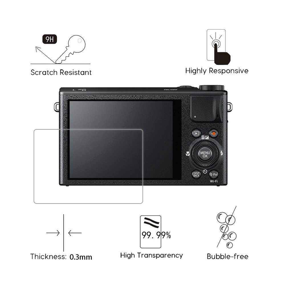 最新產品 2片富士膠片XQ1 XQ2 XF1透明鋼化玻璃屏幕保護膜數碼相機防刮膜