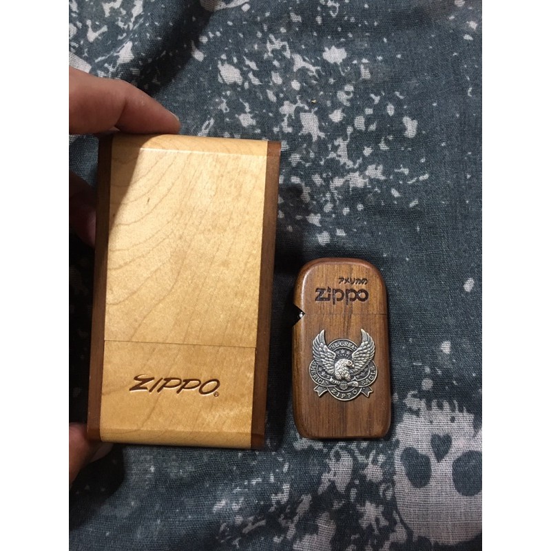 Zippo 窄版原木美國鷹煤油打火機1999年 蝦皮購物