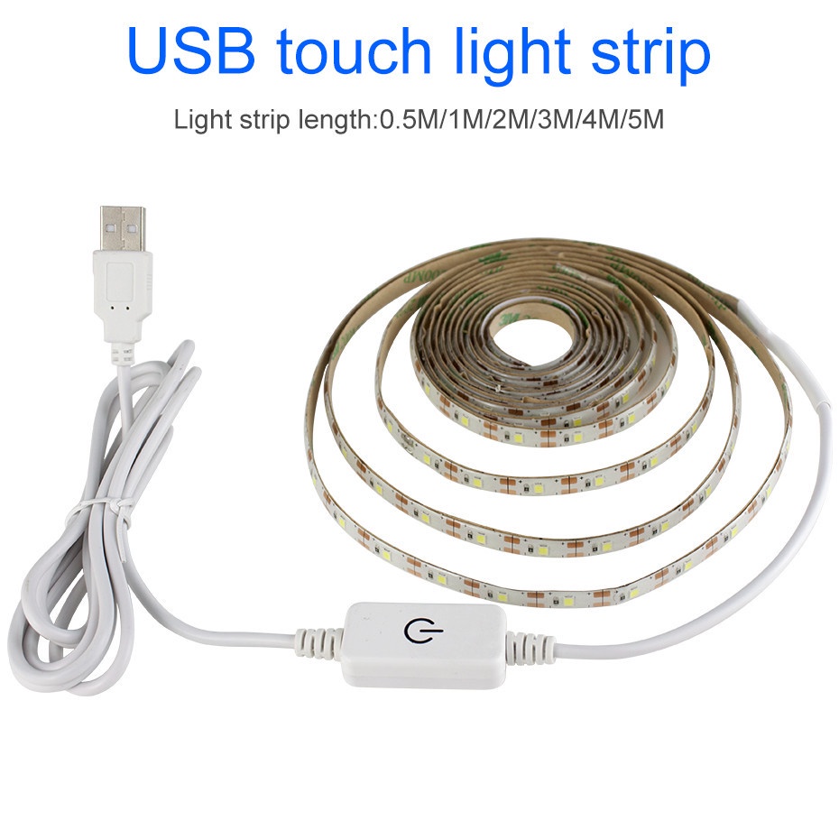 5v USB 輕觸開關燈條 LED 燈條智能紅外手掃描傳感器新型化妝鏡燈條 LED2835 觸摸調光梳妝台燈條 USB