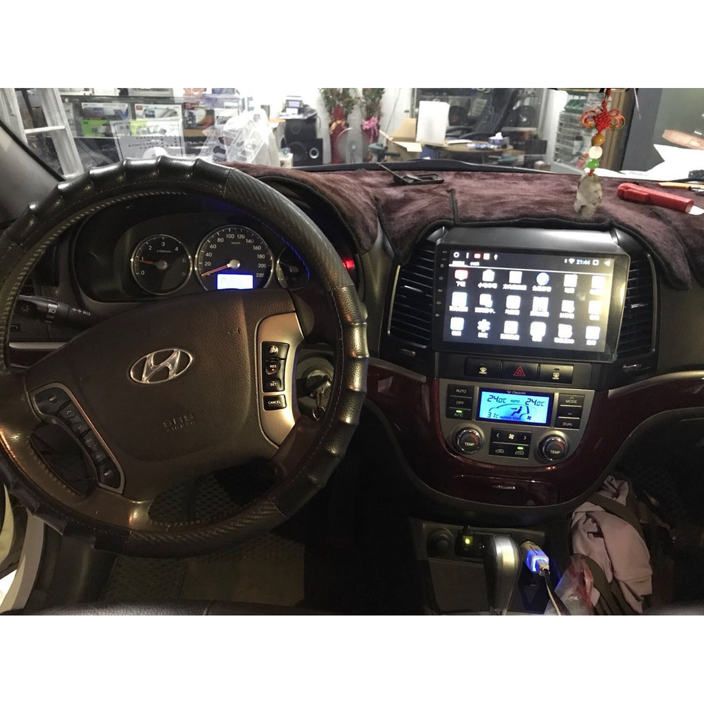 現代Hyundal Santa Fe 山土匪 專用機 Android 安卓版觸控螢幕主機 導航/USB/6+128G