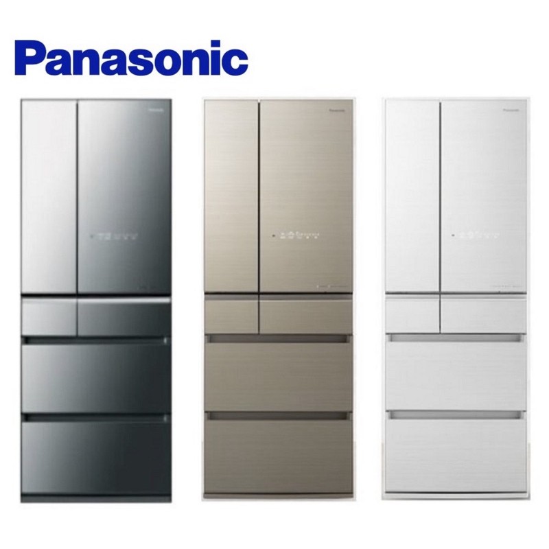 Panasonic 國際牌 日本製600l 一級變頻六門電冰箱nr F607hx 翡翠金 翡翠白 鑽石黑 蝦皮購物