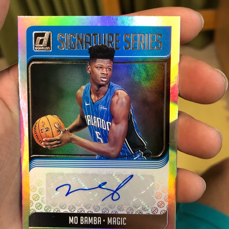 2018-19 nba donruss 球員卡 Mo Bamba 親筆簽名球員卡