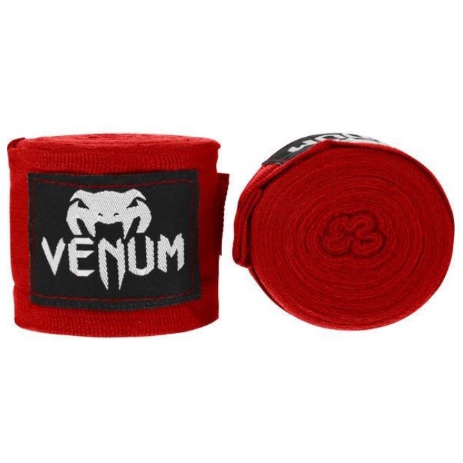 [古川小夫] VENUM 手綁帶 泰拳 拳擊 綁帶 Hand Wraps UFC眼鏡蛇 2.5米 4米 紅色