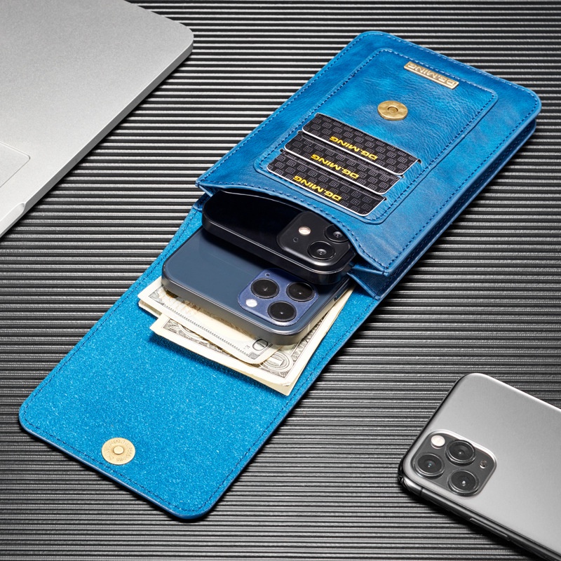 GMO  Nokia G21 6.5吋 真皮翻蓋雙層腰包掛包手機保護套錢包情侶包 多色