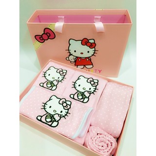 【蜜雅兒童坊】Hello kitty 新生兒5件組禮盒-短袖