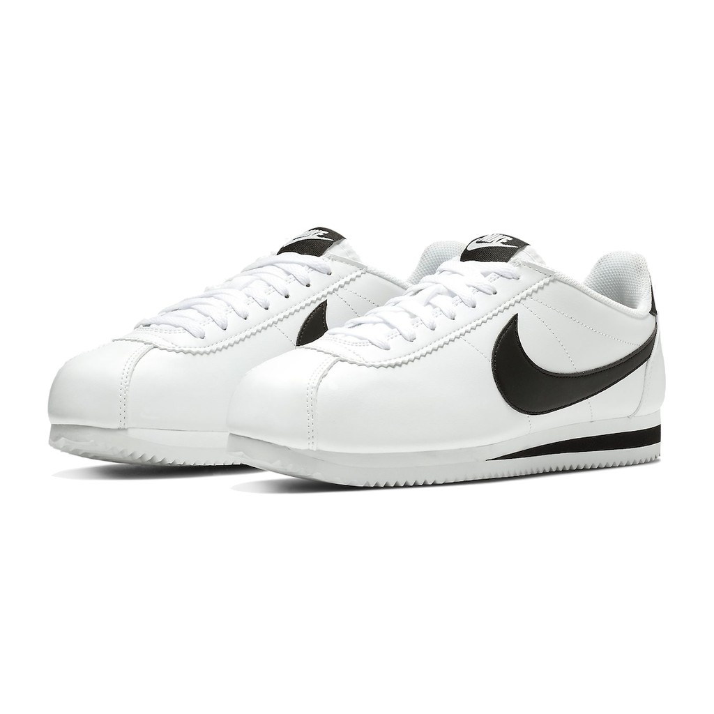 NIKE 阿甘鞋 Classic Cortez 女款 運動鞋 休閒鞋 慢跑鞋 女鞋 經典復古 白黑 807471-101