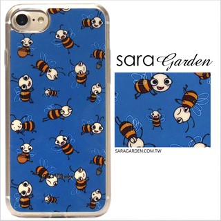 客製化 軟殼 iPhone 8 7 6 6S Plus 手機殼 保護套 全包邊 掛繩孔 手繪可愛蜜蜂