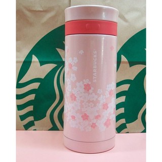 "全新現貨" 2012日本星巴克 Starbucks 日本櫻花不鏽鋼咖啡隨身壺(粉紅+粉藍)