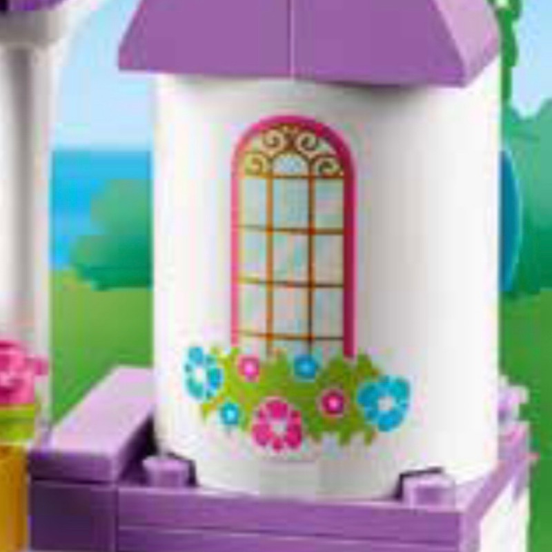 樂高 LEGO 41142 迪士尼公主 寵物皇家城堡 6135353 印刷磚 白色空心半圓柱 2*4*4