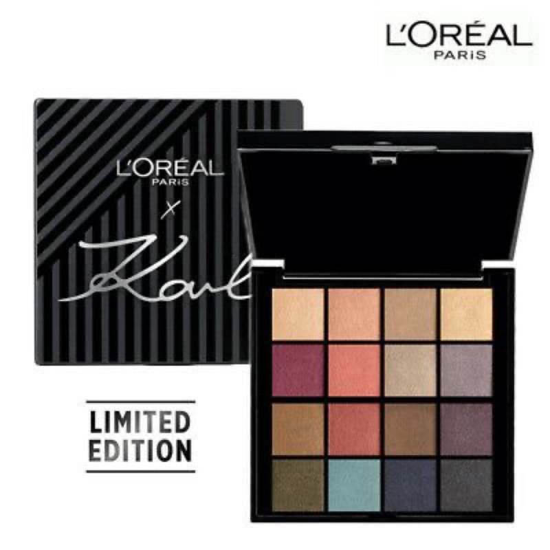 KARL LAGERFELD × L'Oreal Paris限量聯名訂製眼彩盤