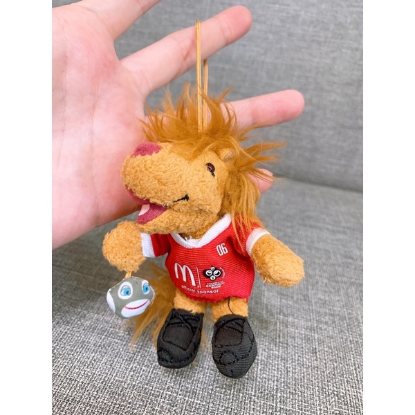 「胖man藏屋」2004 FIFA 獅子🦁️ 吉祥物 麥當勞 娃娃 吊飾