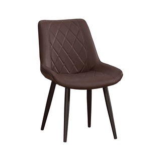 obis 椅子 餐椅 品悅咖啡色皮餐椅