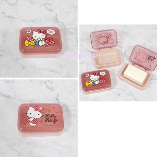 3比8館 正版三麗鷗～Hello kitty 掀蓋式皂盒