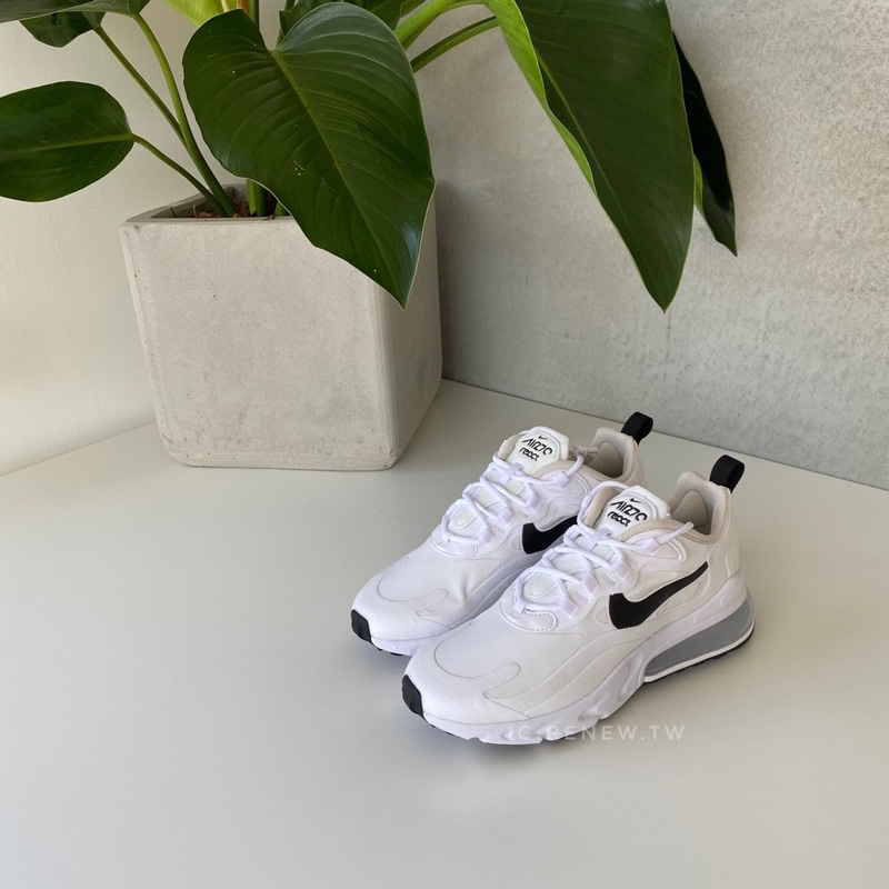 【Renew】現貨 NIKE AIR MAX 270 REACT 白黑 白 黑勾 全白 女鞋 CI3899-101