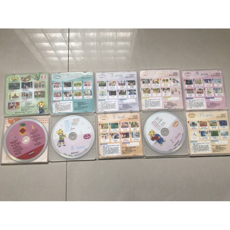 二手 DVD巧連智 巧虎 中班生10片DVD 2009-2012