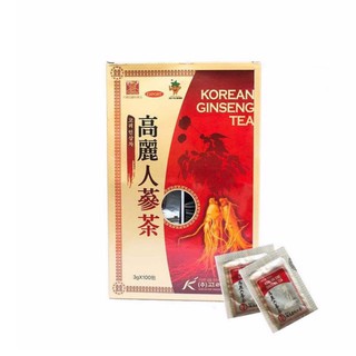 【首爾先生mrseoul】韓國原裝 高麗人蔘茶 (濃縮顆粒粉末) 100包/盒 養顏好氣色，外出隨身攜帶包