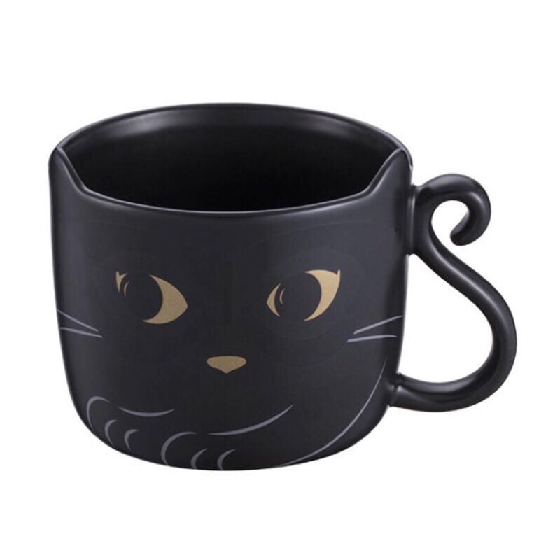 星巴克 萬聖節 🎃🎃 派對變裝貓馬克杯 黑貓