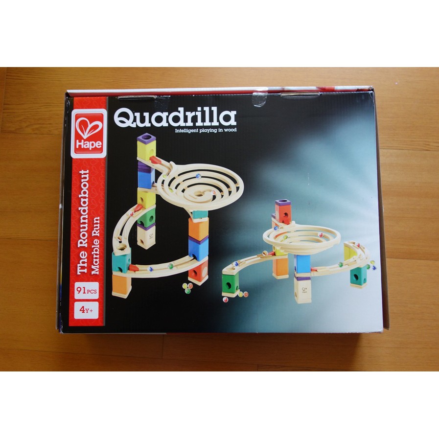全新91件組德國hape 愛傑卡quadrilla 彈珠軌道系列保證正品天然實木 植物性水染漆 蝦皮購物