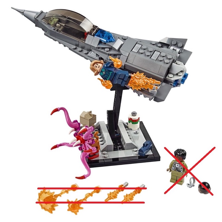 SDCC 還原LEGO 77902  復仇者聯盟 MARVEL 驚奇隊長 戰鬥機