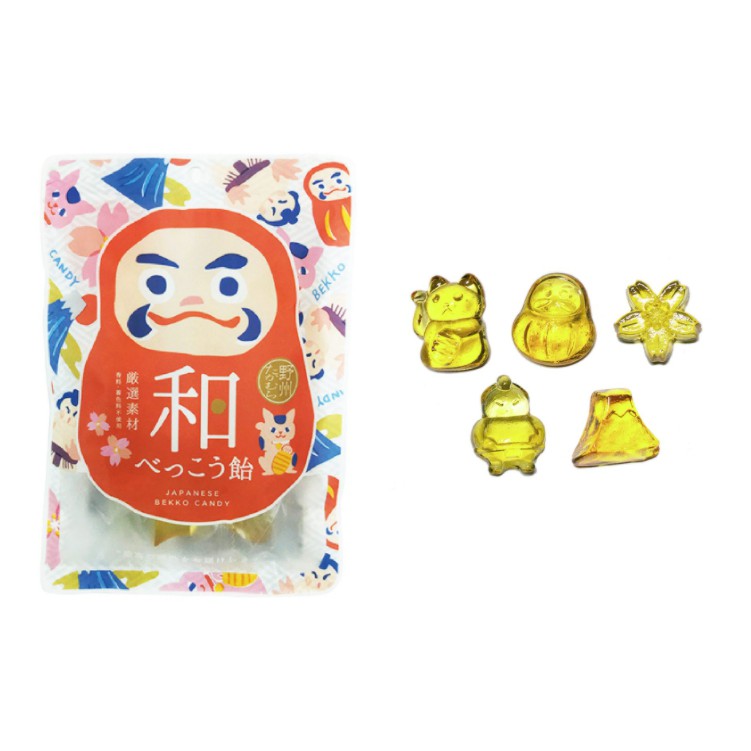 現貨 日本製 野州和べっこう飴和風造型黃金糖50g 蝦皮購物