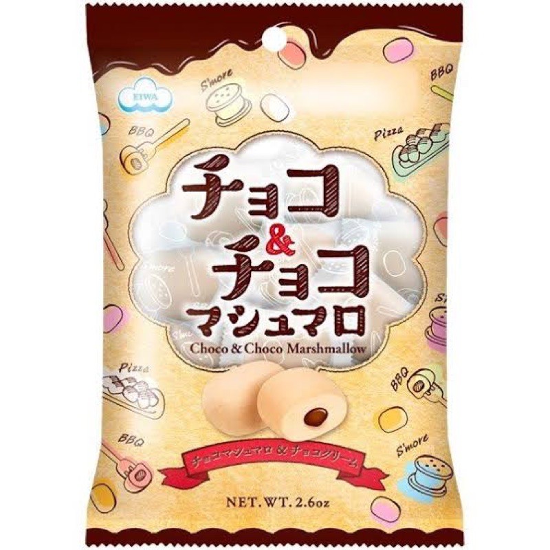 日本 伊華 EIWA 巧克力夾心棉花糖