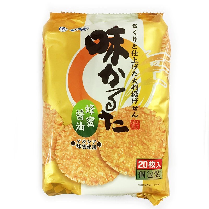 🌟日本🇯🇵BONCHI -蜂蜜醬油仙貝 蜂蜜醬油仙貝米果 20枚🌟人氣前三名
