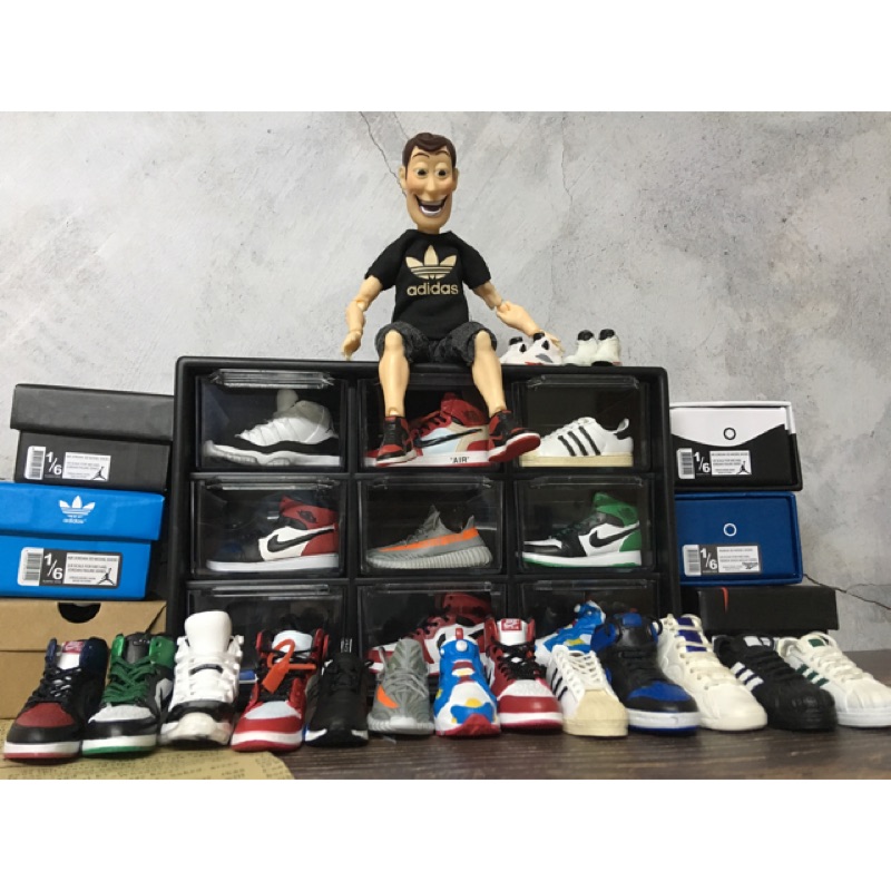 《1:6球鞋》《賣場1》迷你球鞋 模型 鞋子 1/6 12吋nike Jordan 喬丹 籃球鞋adidas dunk