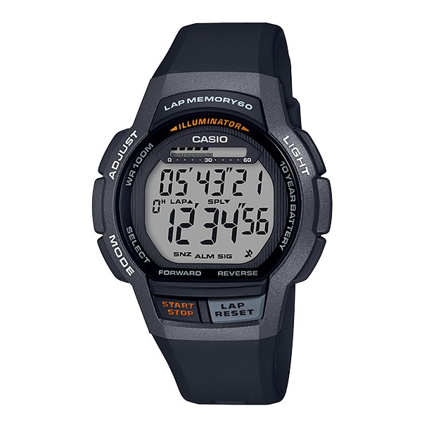 【CASIO】卡西歐 運動休閒手錶 WS-1000-1A 防水100米 圈速記憶 台灣卡西歐保固一年