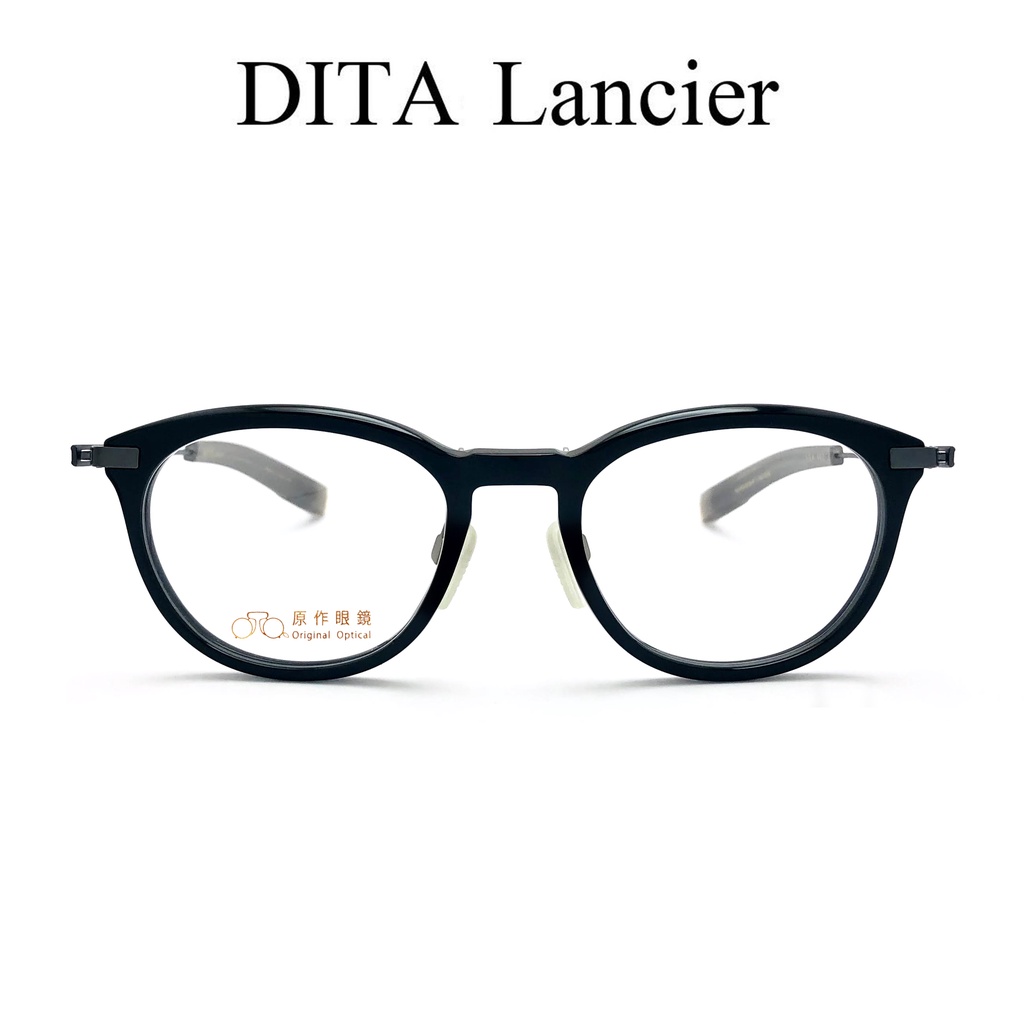 DITA Lancier 眼鏡 DLX 402 01 (黑/鐵灰) 圓 膠框 眼鏡 鏡框【原作眼鏡】