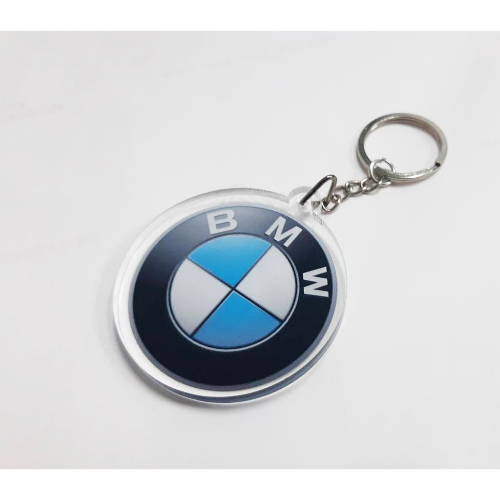 BMW鑰匙圈 LOGO 壓克力 M3 三彩 5X5CM