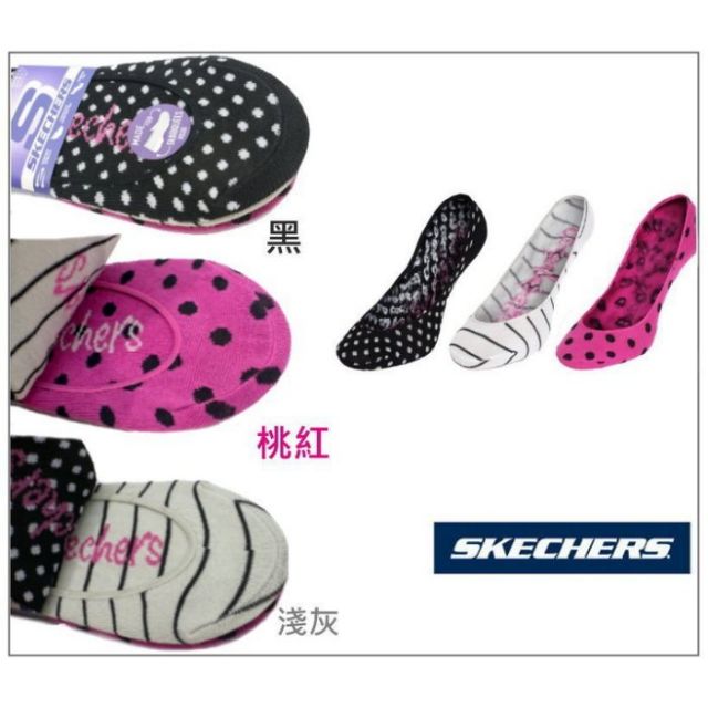 新品上架       美國運動鞋品牌 SKECHERS 女款休閒薄底船型襪 ( 三雙組合包 S104884009 )