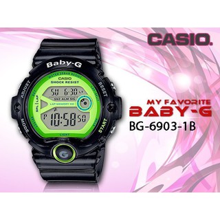 CASIO 卡西歐 手錶專賣店 時計屋 BG-6903-1B 繽紛嫩彩系運動女錶 計時 自動照明 BG-6903