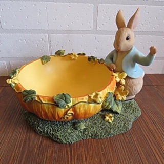 [HOME] 彼得兔南瓜果盤 糖果盤 置物盤 比得兔南瓜果盤 正版授權