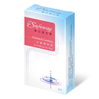 Safeway 數位 水感潤滑型 12 片裝 乳膠保險套【桑普森】