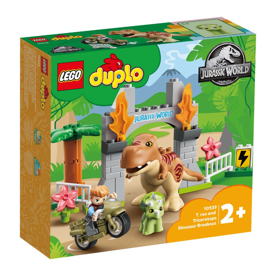 LEGO樂高 10939 T. rex and Triceratops Dinosaur Breakout 玩具反斗城