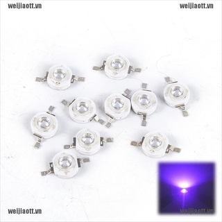 Wejt 10PCS 3W LED 燈泡燈紫外線燈芯片 395nm LED 紫外線燈