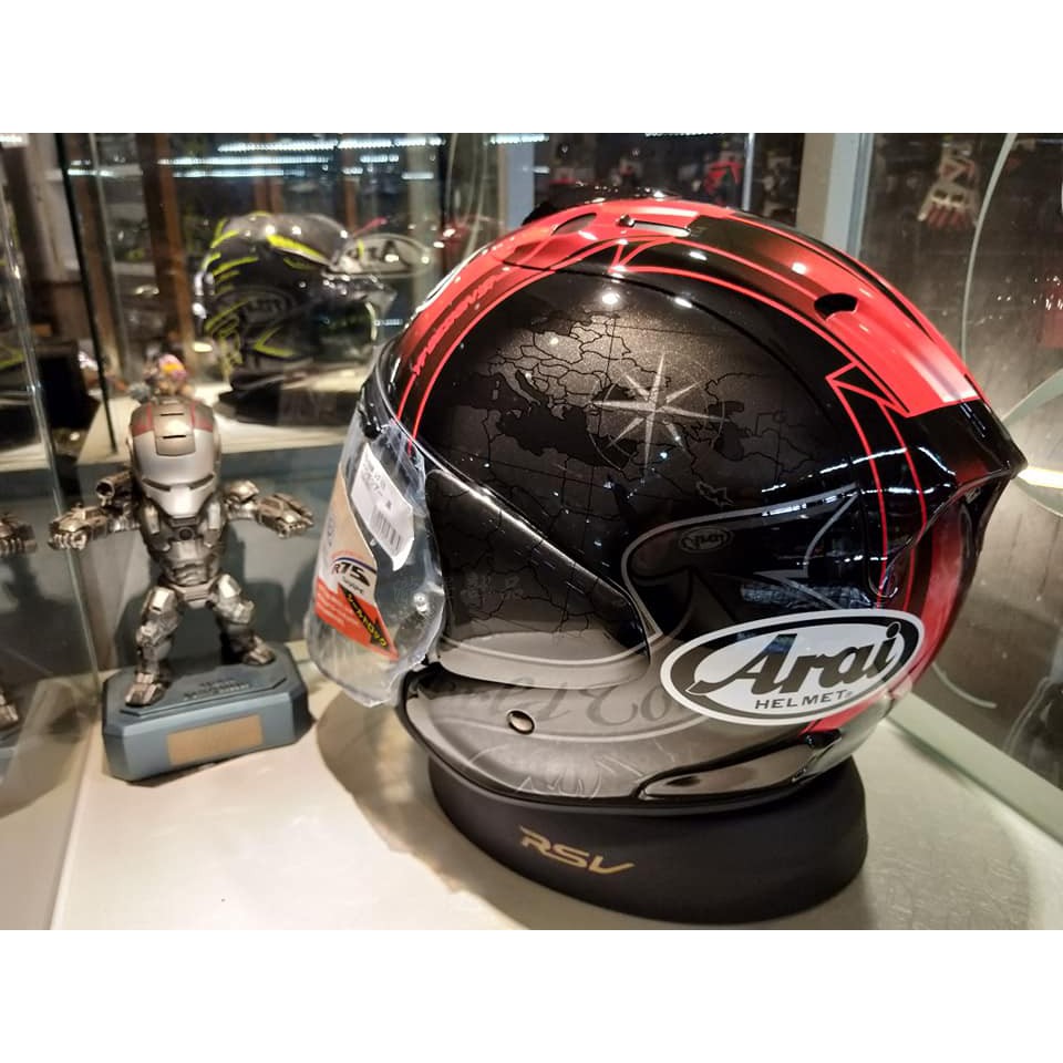 瀧澤部品 日本 Arai VZ-RAM 半罩安全帽 HARADA TOUR BLACK 地圖 透氣舒適 彩繪 內襯全可拆