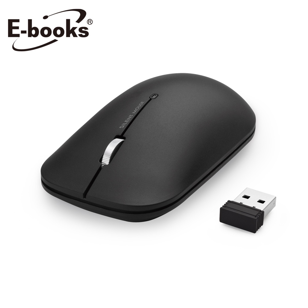 E-books M43 設計款超靜音無線滑鼠 文書專用滑鼠