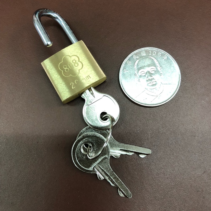 迷你小銅鎖 掛鎖 20mm 小鎖 鎖頭 鑰匙鎖 不鏽鋼鎖