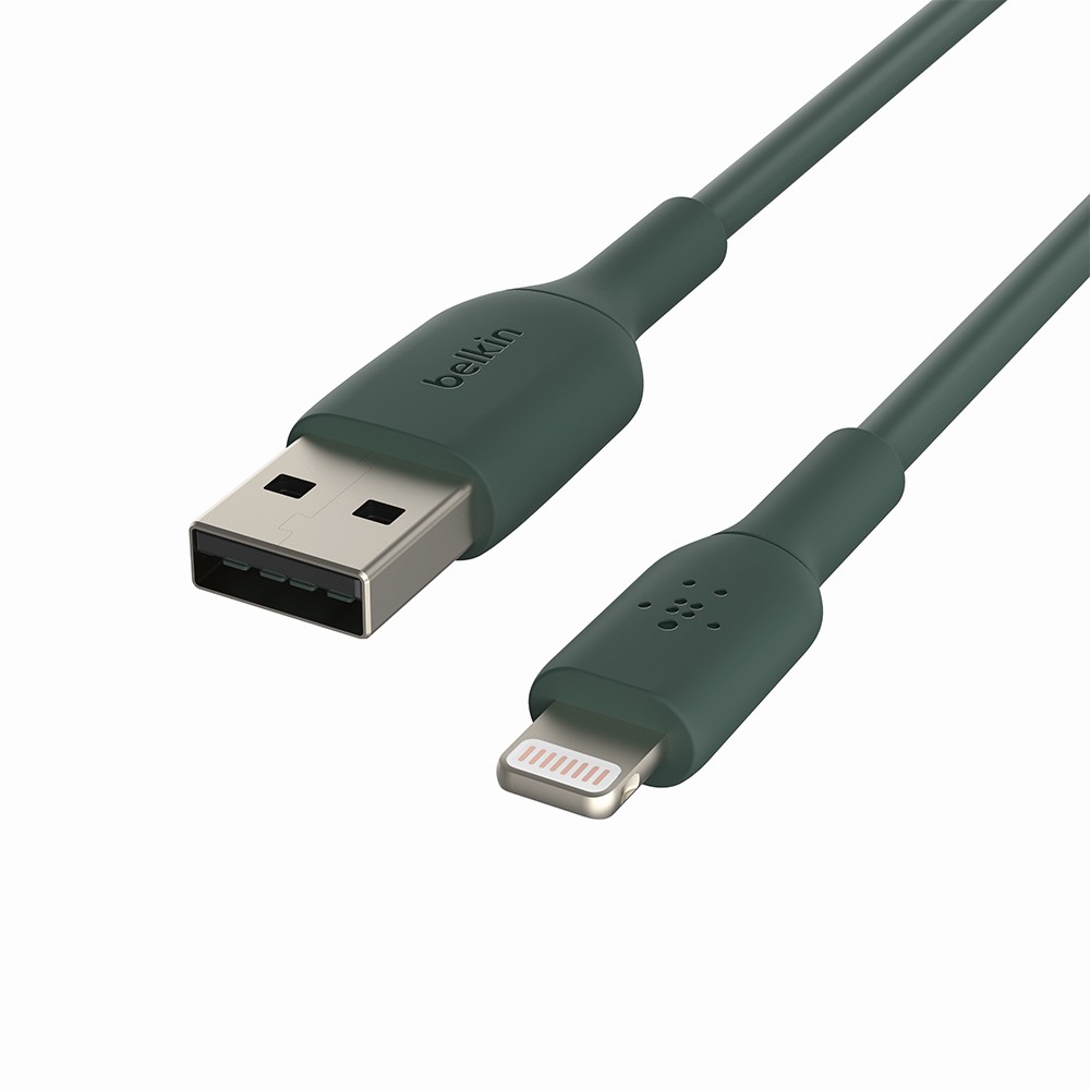 belkin 原廠傳輸線 綠 CAA001bt1MMG USB-A 轉 Lightning PVC (1M) 廠商直送