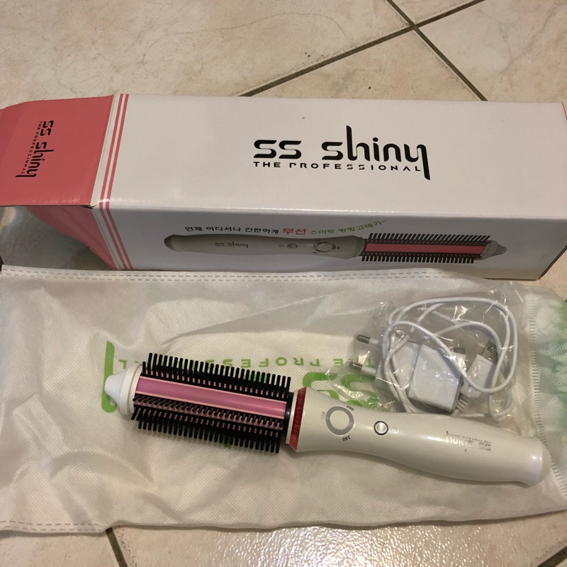 韓國原裝ss shiny無線電棒梳