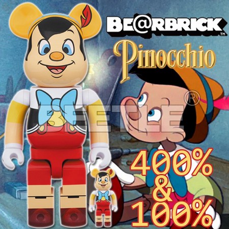 BEETLE BE@RBRICK 迪士尼 PINOCCHIO 小木偶 皮諾丘 木偶奇遇記 100 400%