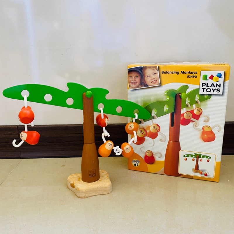 [現貨] [24hr 快速出貨] [班恩傑尼] [二手玩具] 兒童益智玩具 平衡猴子