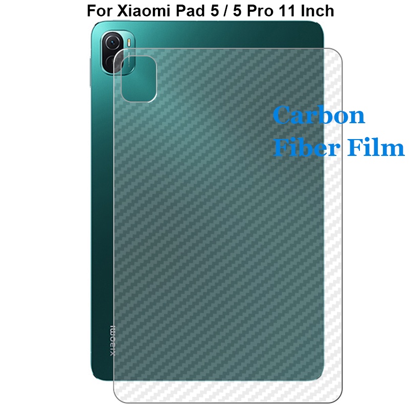 XIAOMI 適用於小米 Pad 5 Pad5 / Pro 5pro 11" 三維透明碳纖維後背貼膜 Stiker 屏幕