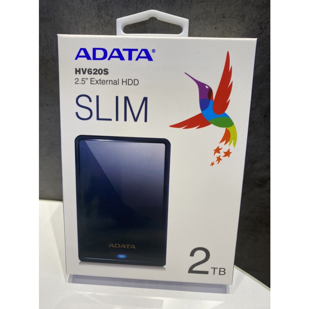 ADATA 威剛 2T 2TB HV620S 2.5吋 HDD 外接式硬碟 隨身硬碟 行動硬碟 全新 盒裝 可面交